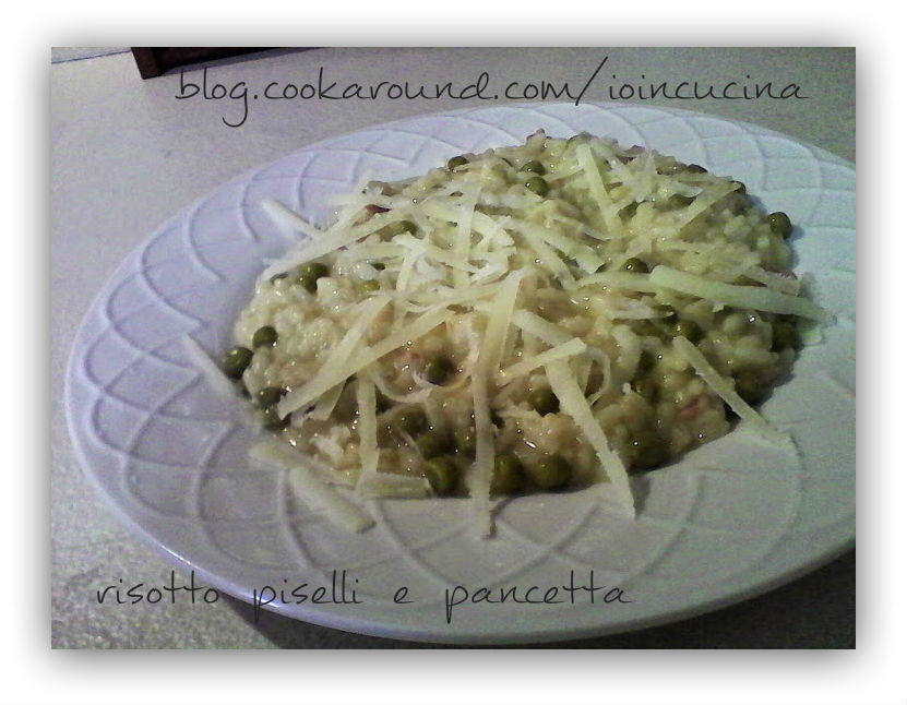 Risotto piselli e pancetta