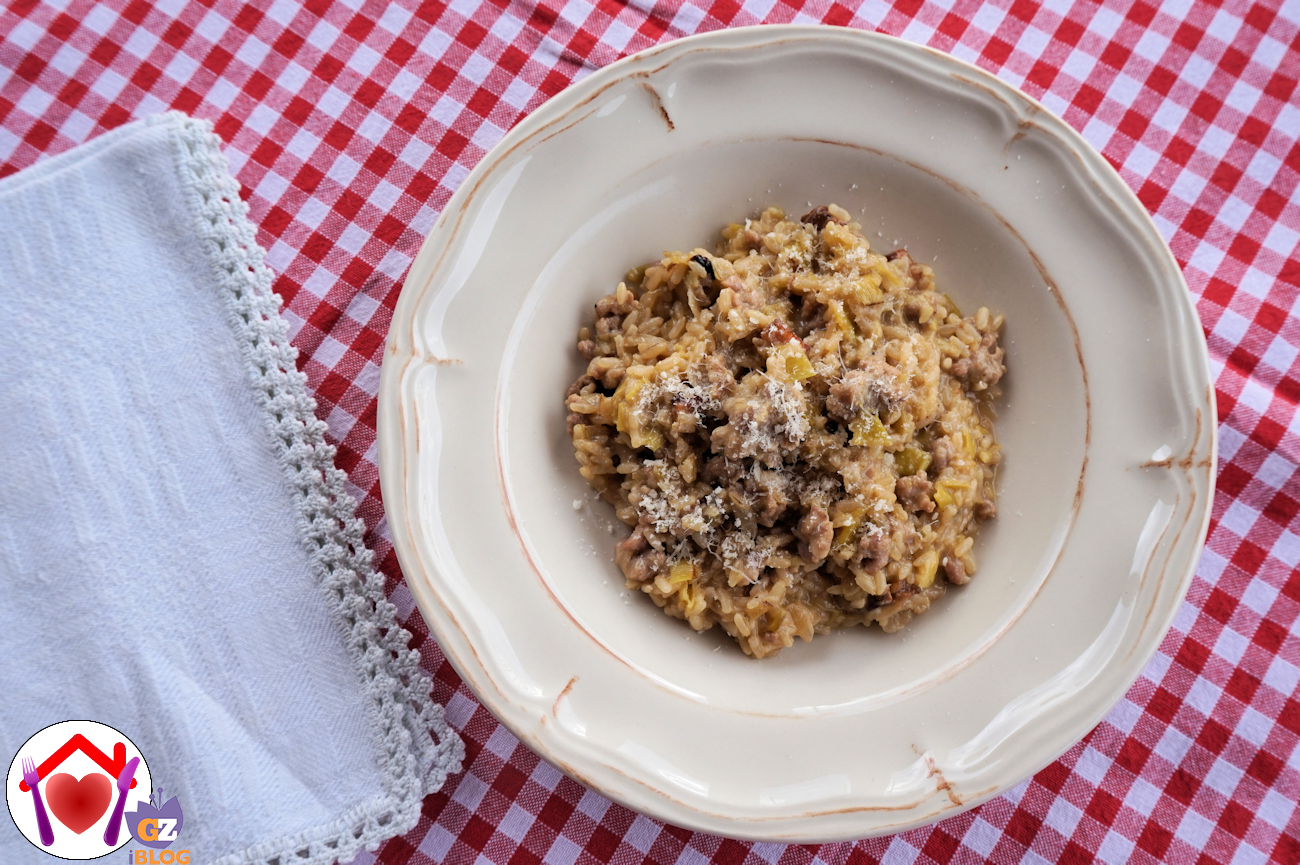 Risotto porri e salsiccia