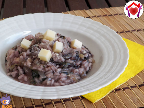 Risotto radicchio e provolone piccante
