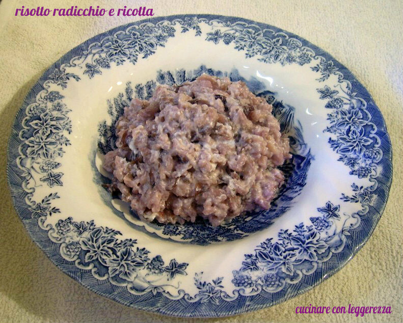Risotto radicchio e ricotta