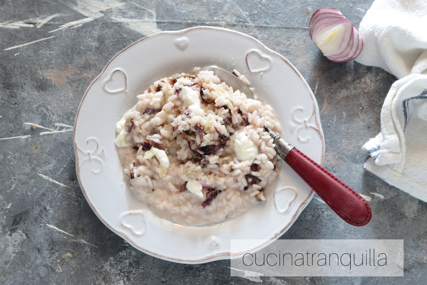 Risotto radicchio e stracchino