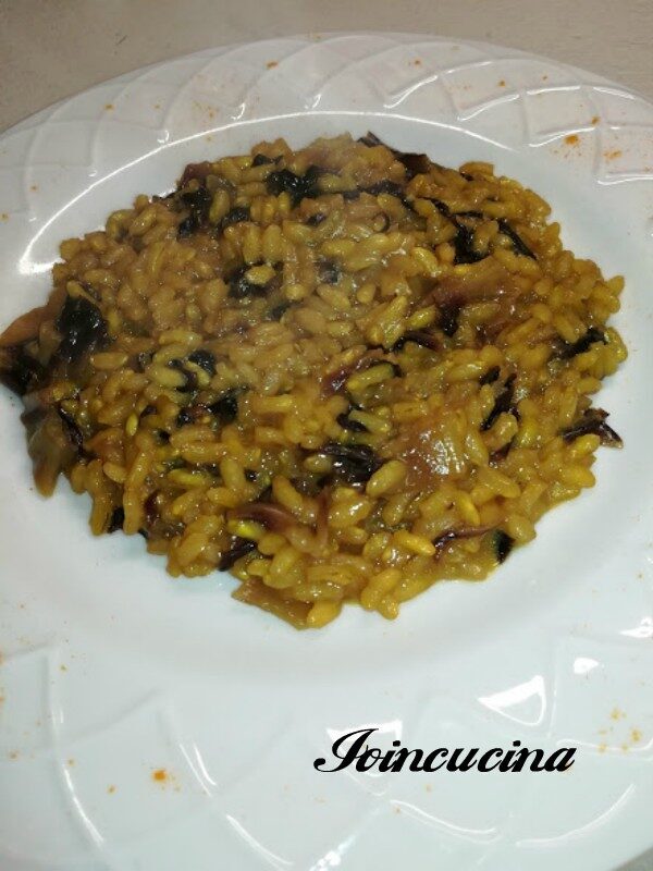 Risotto radicchio e zafferano