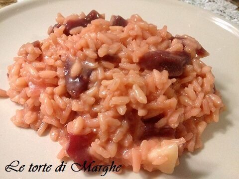 Risotto rosso con barbabietola ricetta..