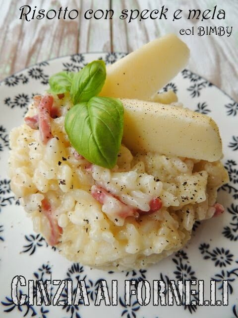Risotto speck e mela col Bimby