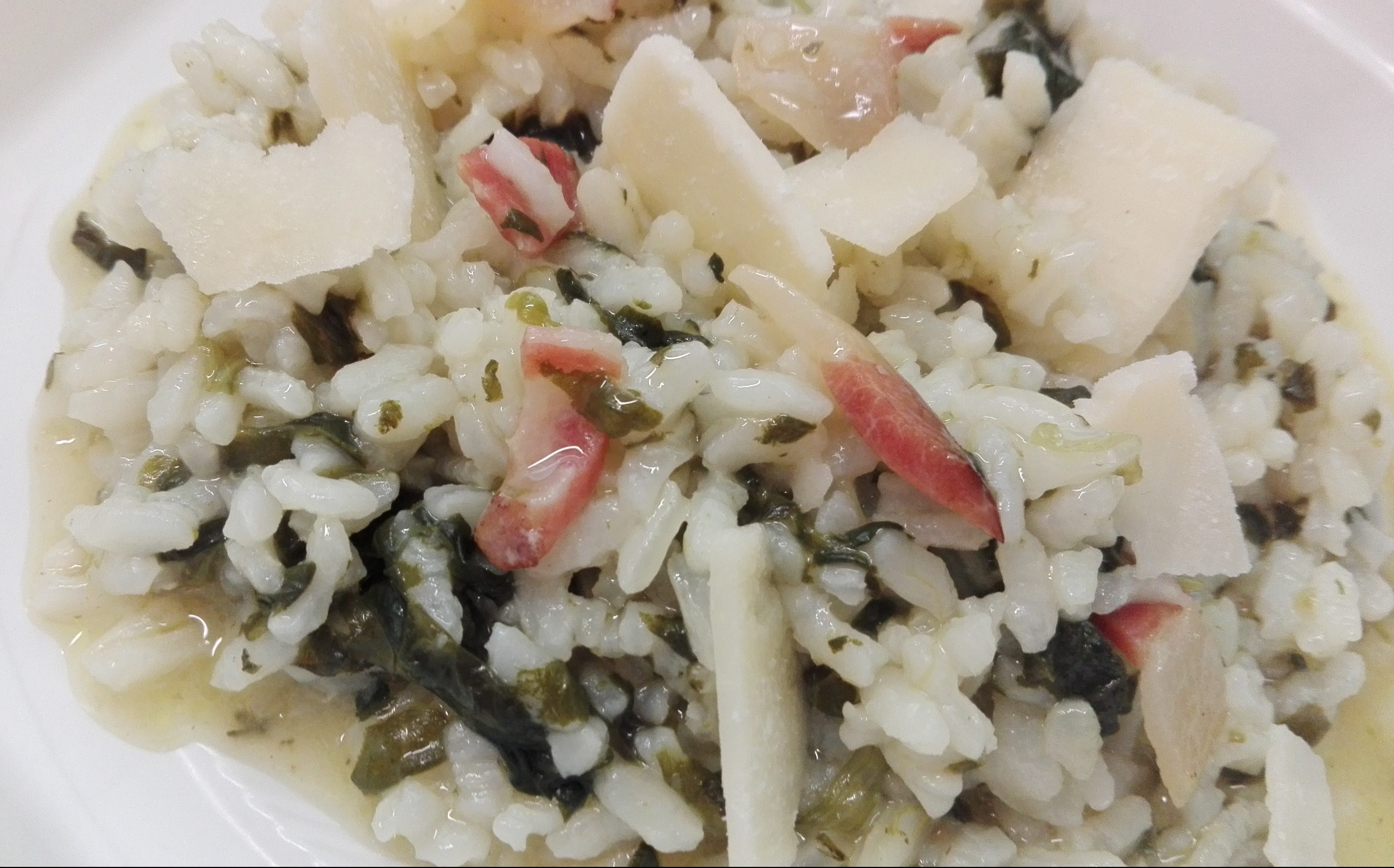 Risotto speck e spinaci