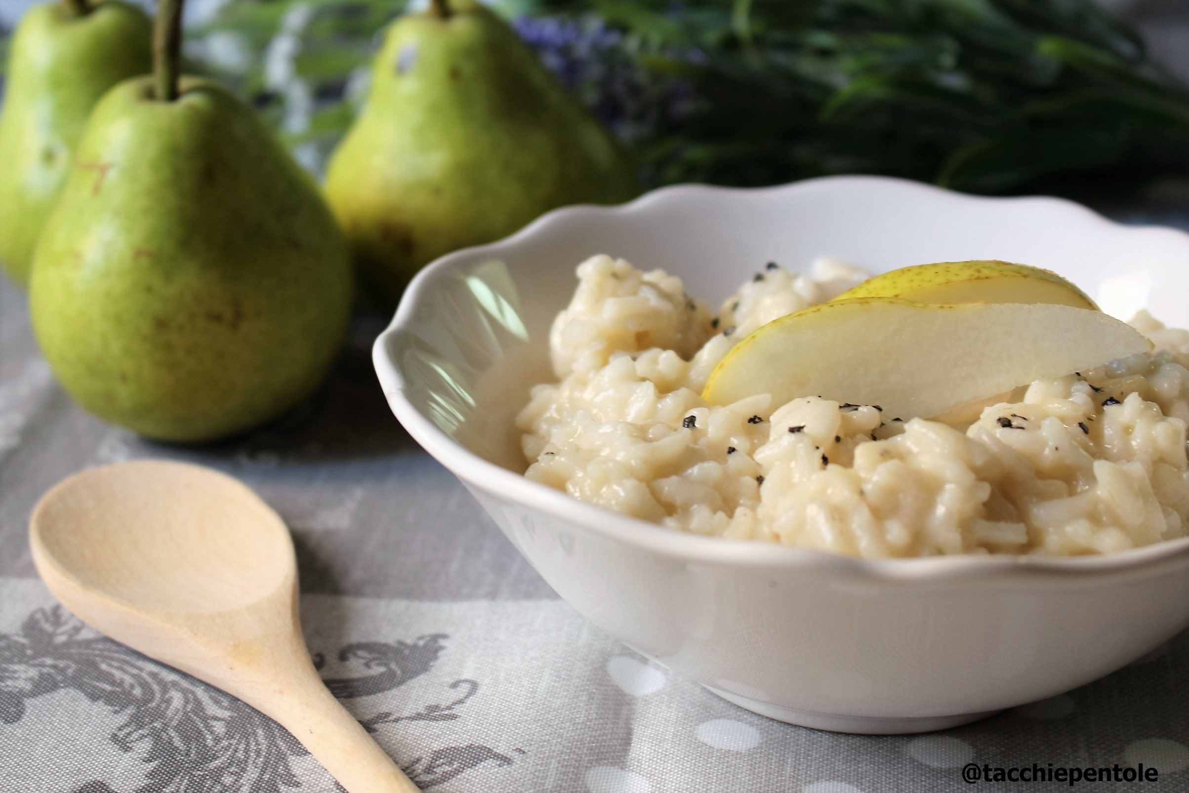 Risotto taleggio e pere