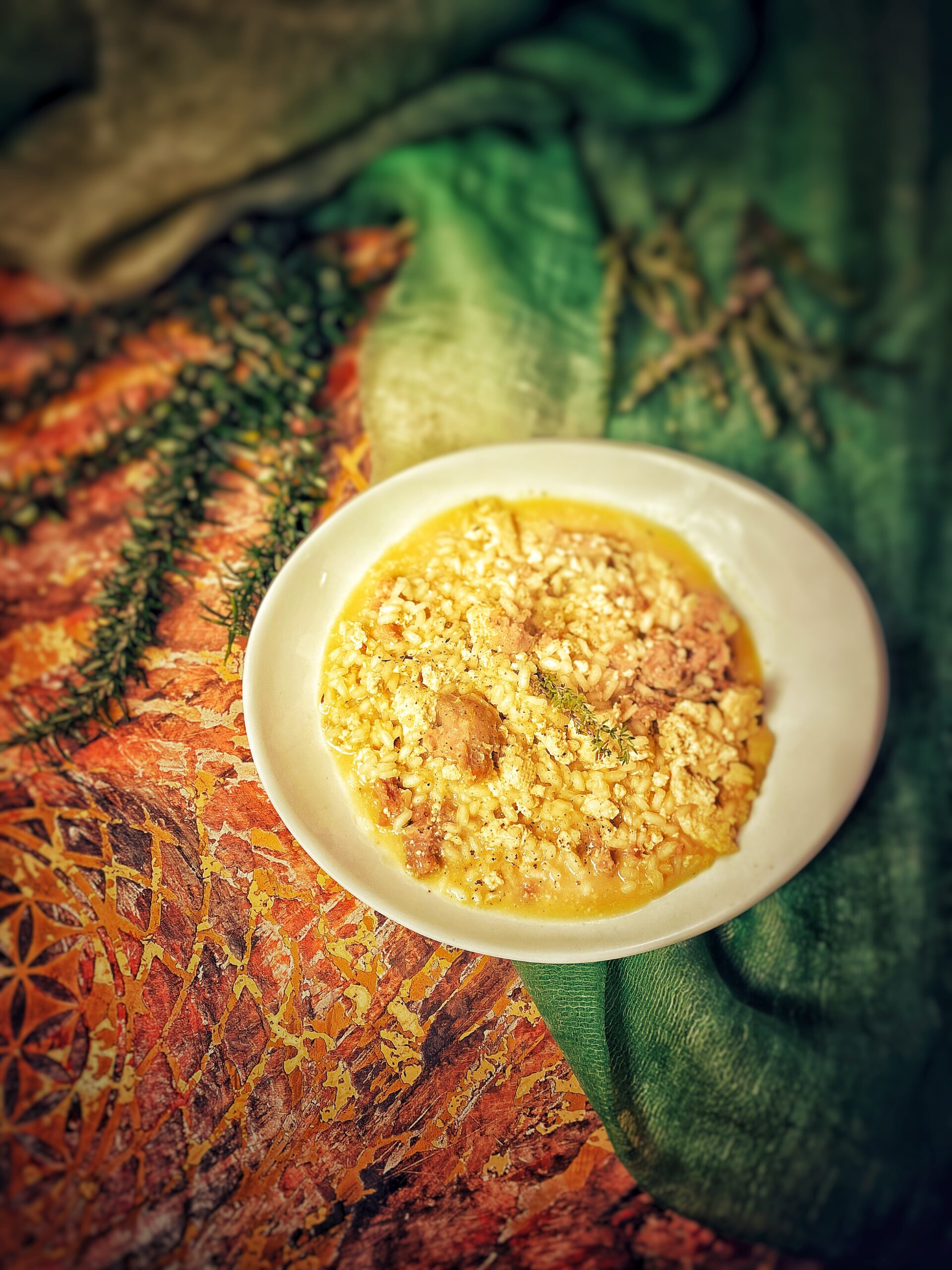 Risotto tofu e salsiccia