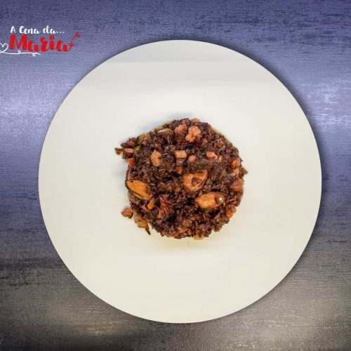 Risotto venere ai frutti di mare