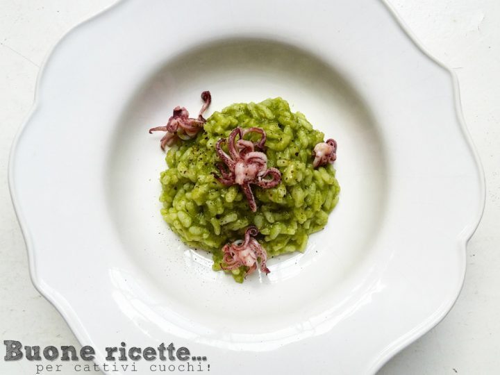 Risotto verde ai moscardini