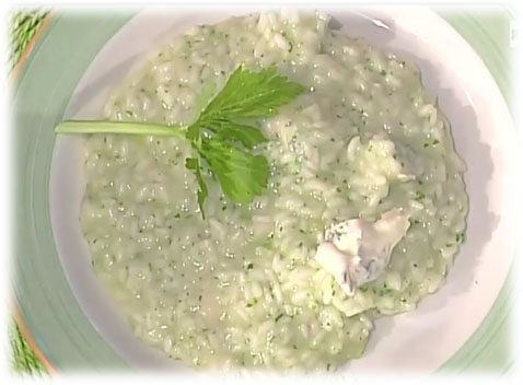Risotto verde al sedano e gorgonzola da la prova del cuoco