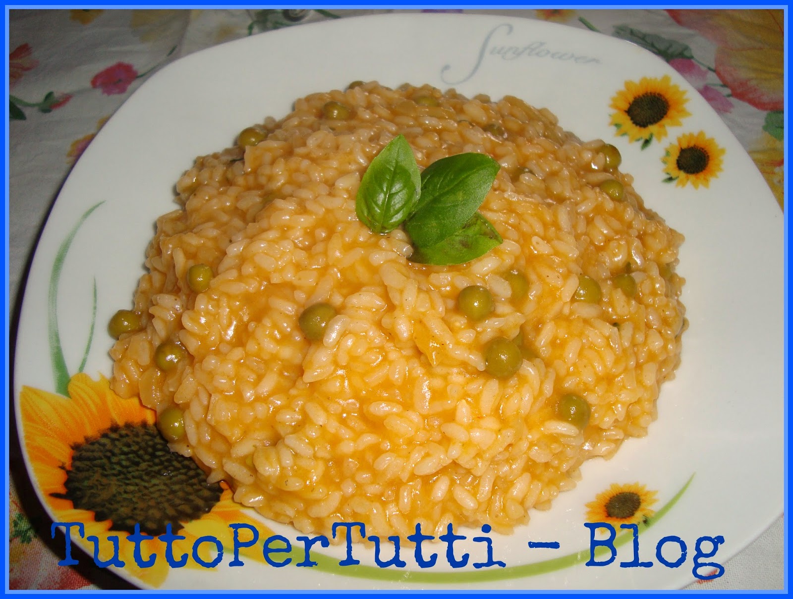 Risotto zafferano e piselli