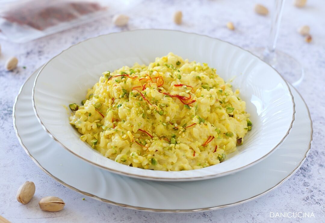 Risotto zafferano e pistacchi