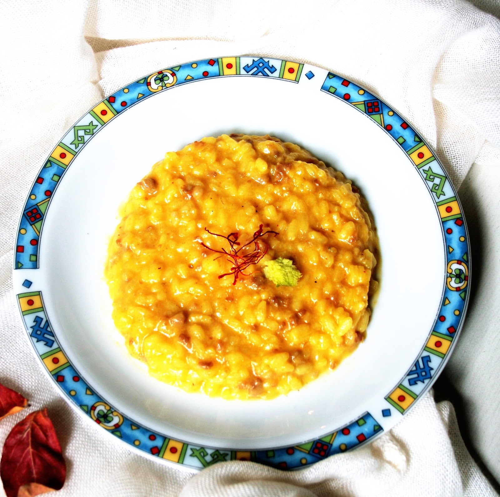 Risotto zafferano e salsiccia