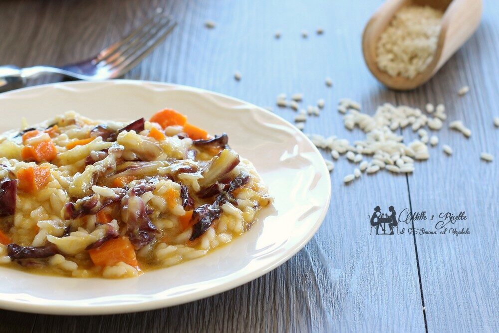 Risotto zucca e radicchio