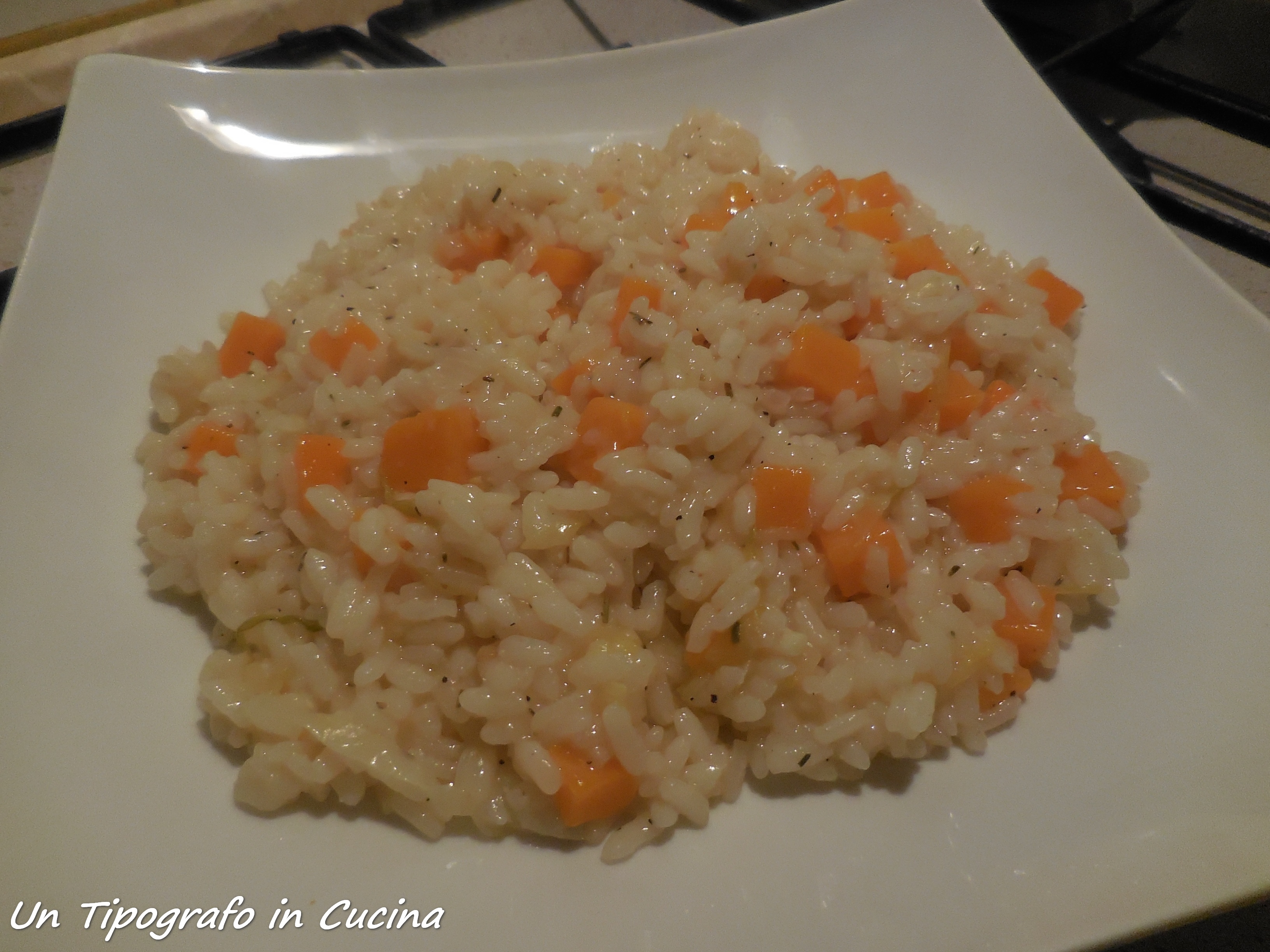 Risotto zucca e rosmarino…