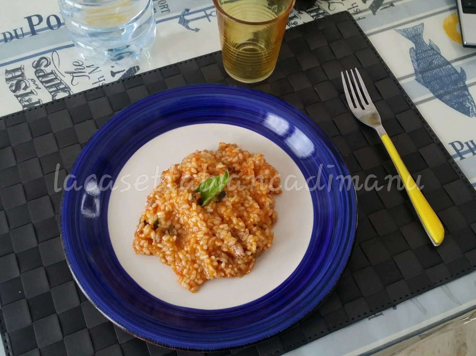 Risotto zucca e salsiccia