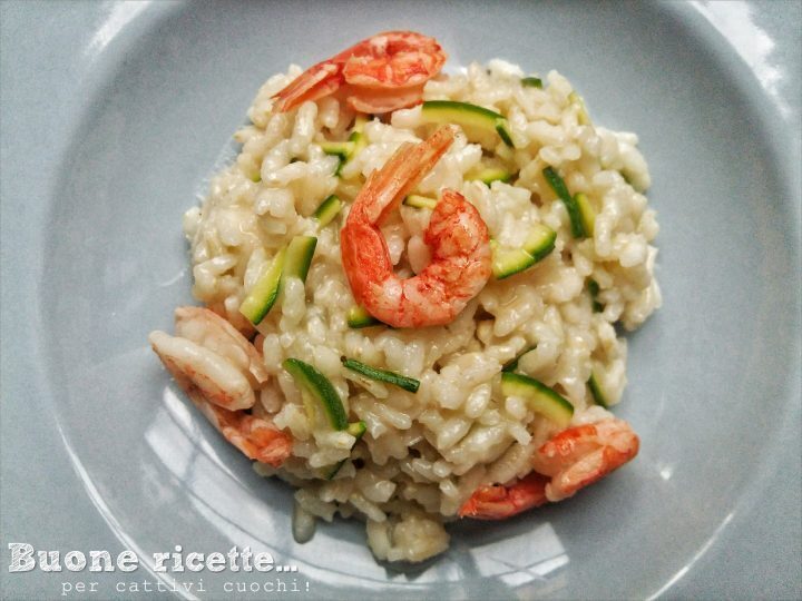 Risotto zucchine e gamberetti