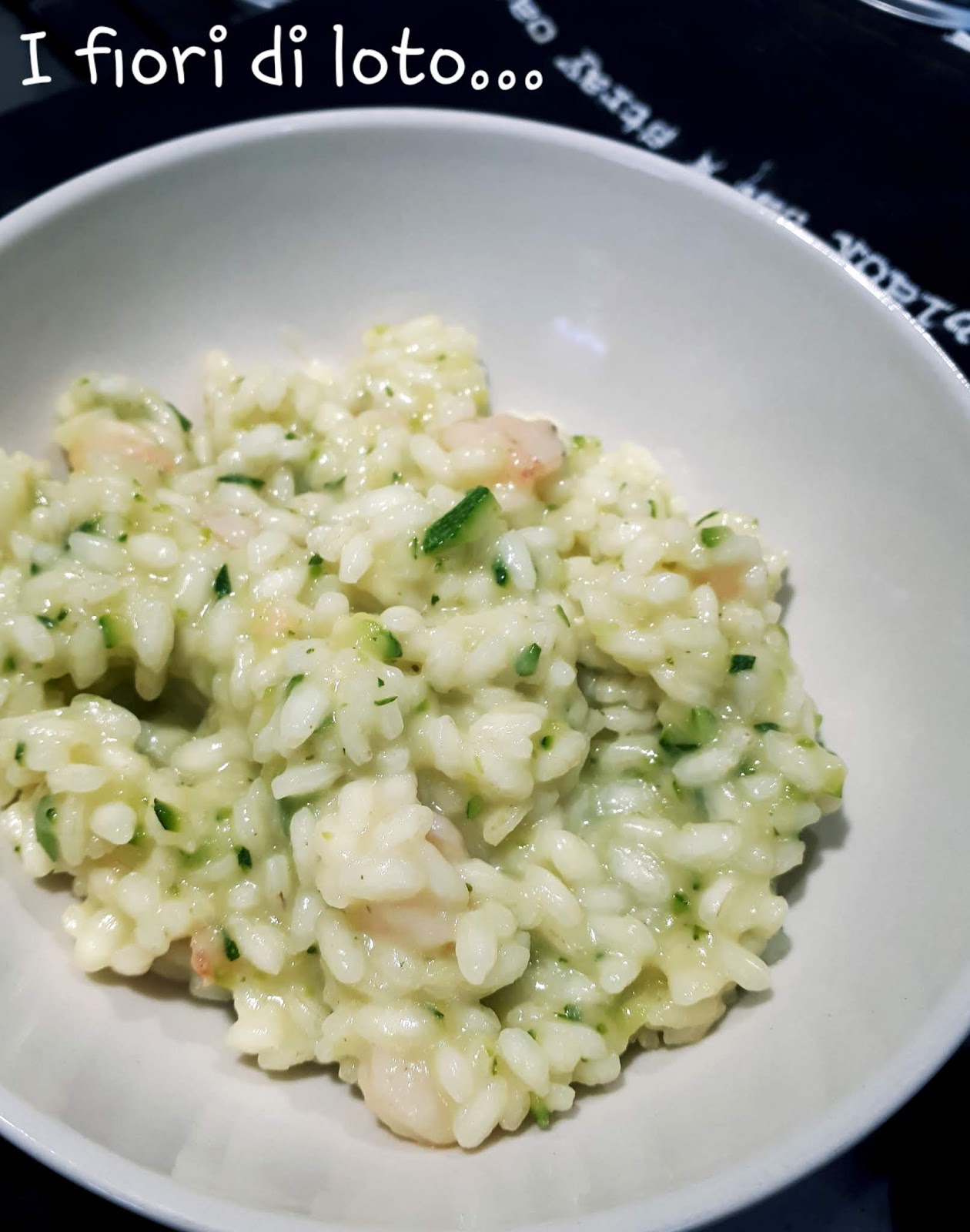 Risotto zucchine e gamberetti