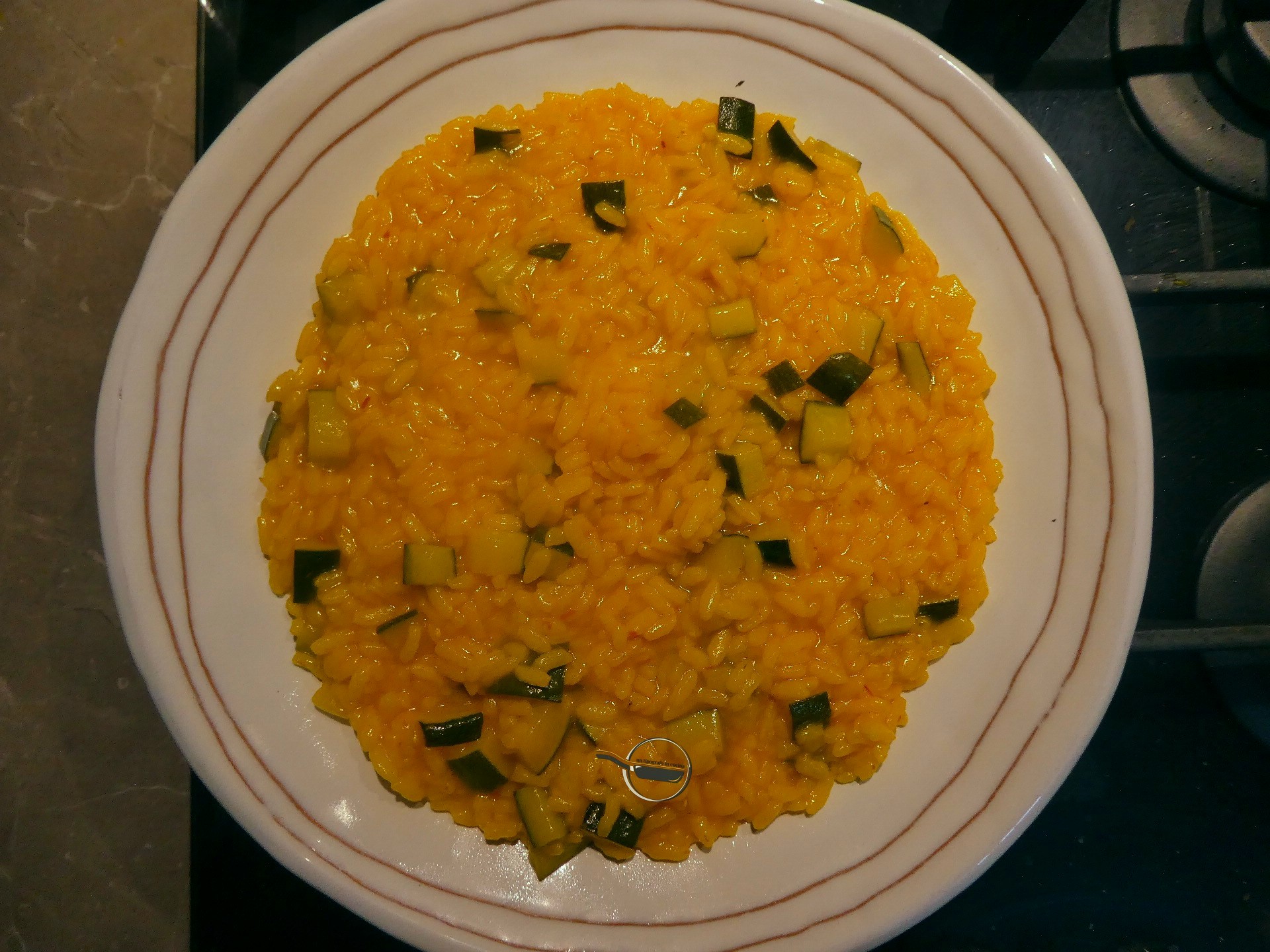 Risotto zucchine e zafferano