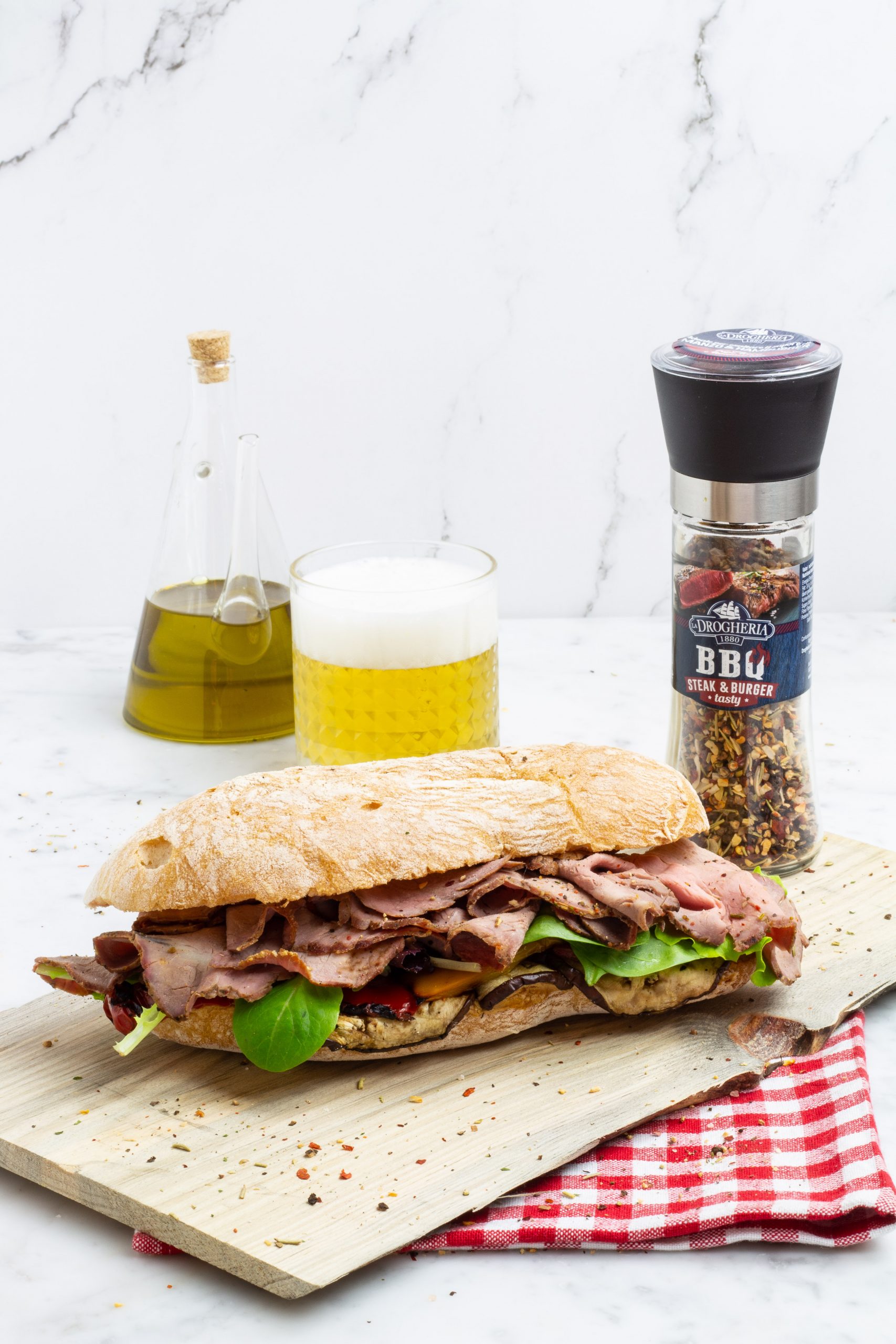 Roast beef cotto al bbq