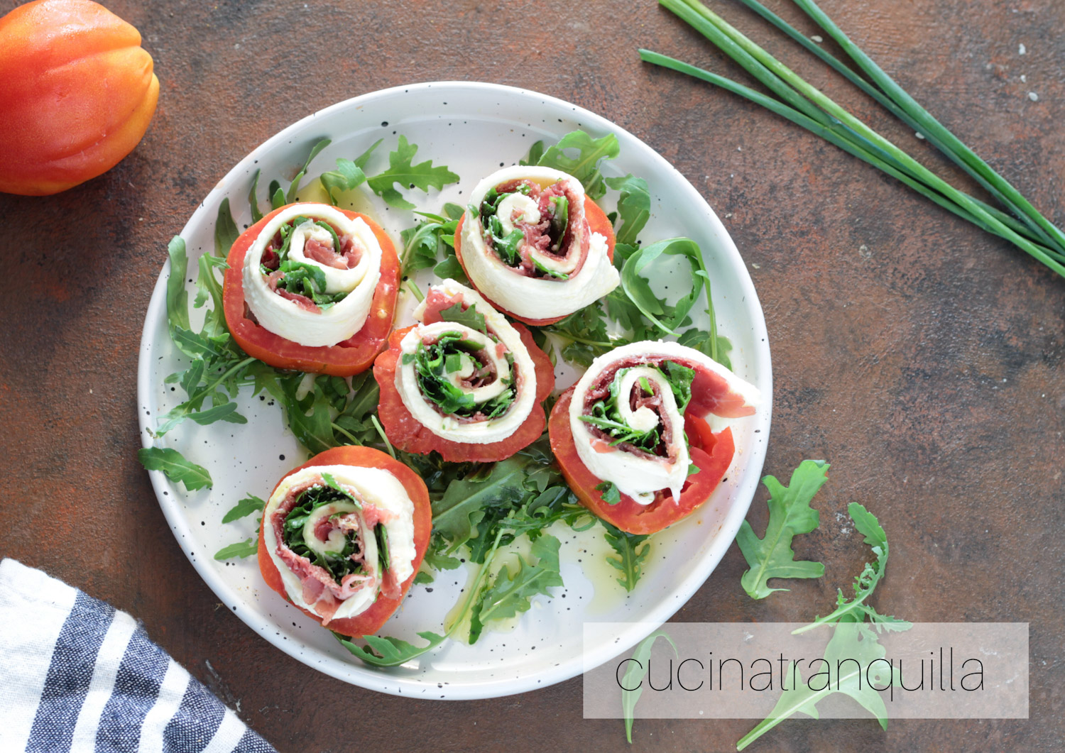 Roll di bresaola e mozzarella