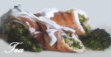 Roll di sogliola al bacon con salsa allo yogourt