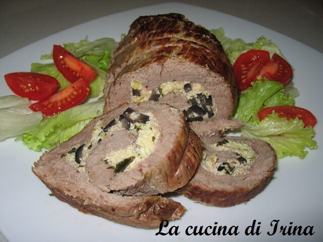 Rollè di vitello alla ricotta e olive