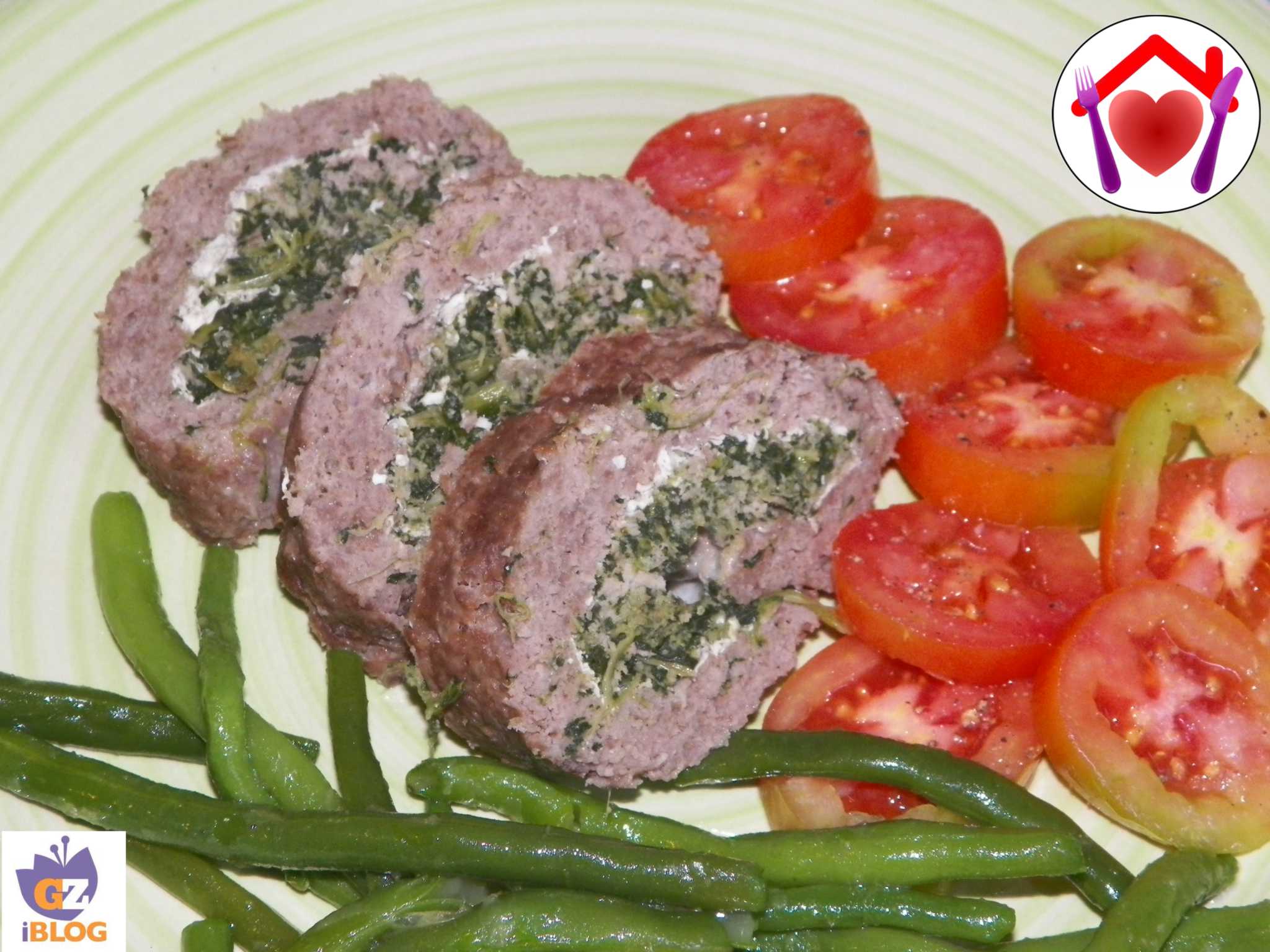 Rollè di vitello con cuore di spinaci