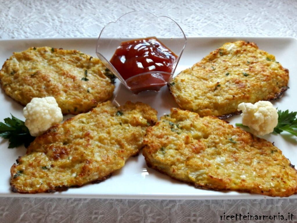 Roosti di cavolfiore bianco
