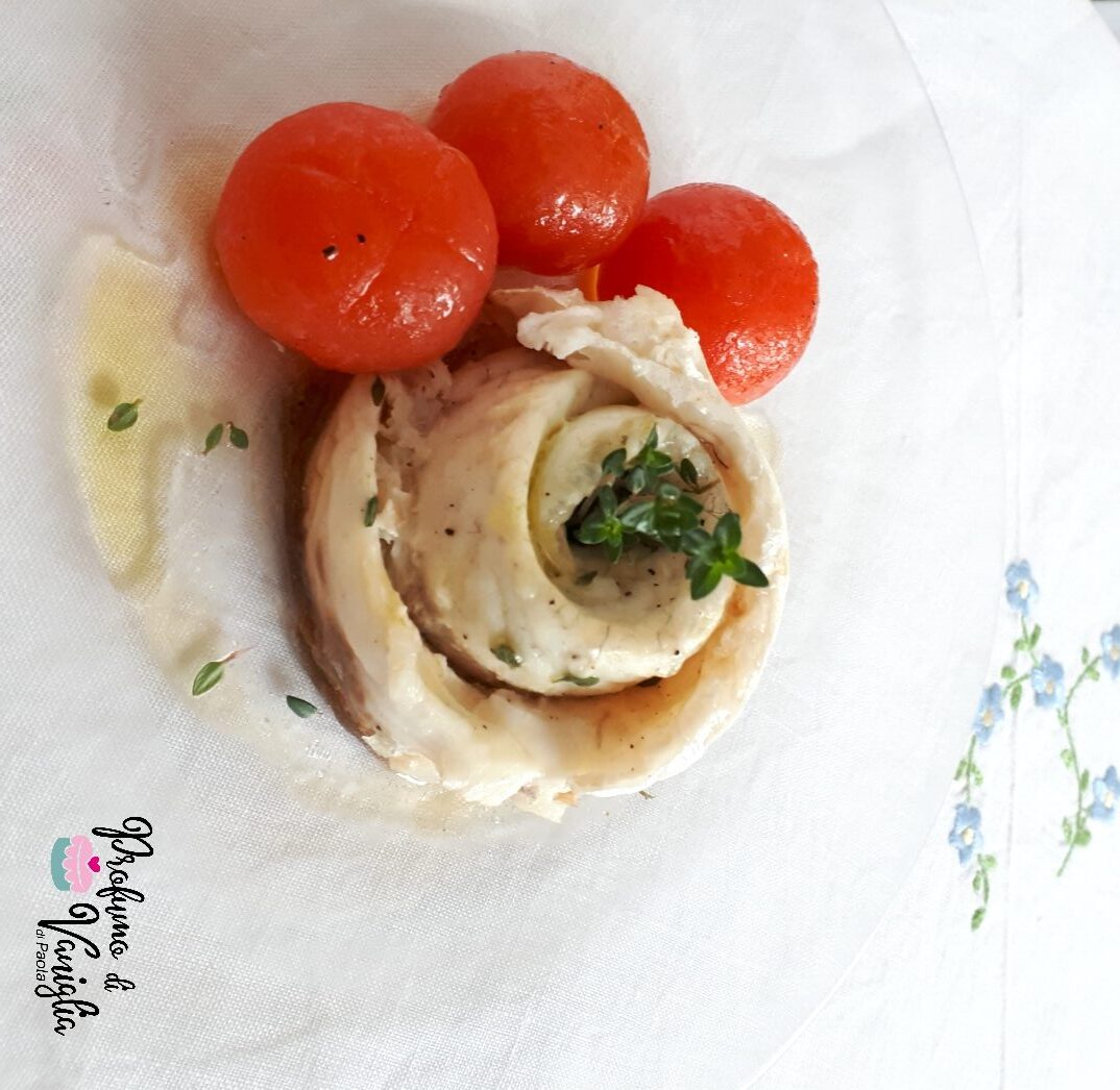 Rosa di branzino al timo