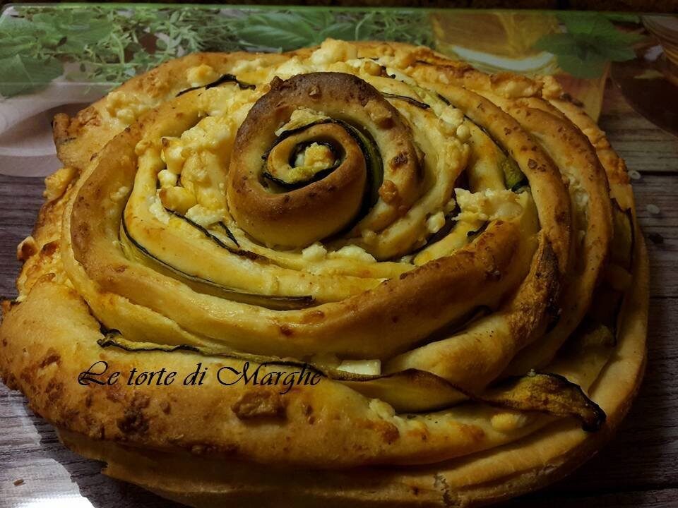 Rosa pan brioche con zucchine
