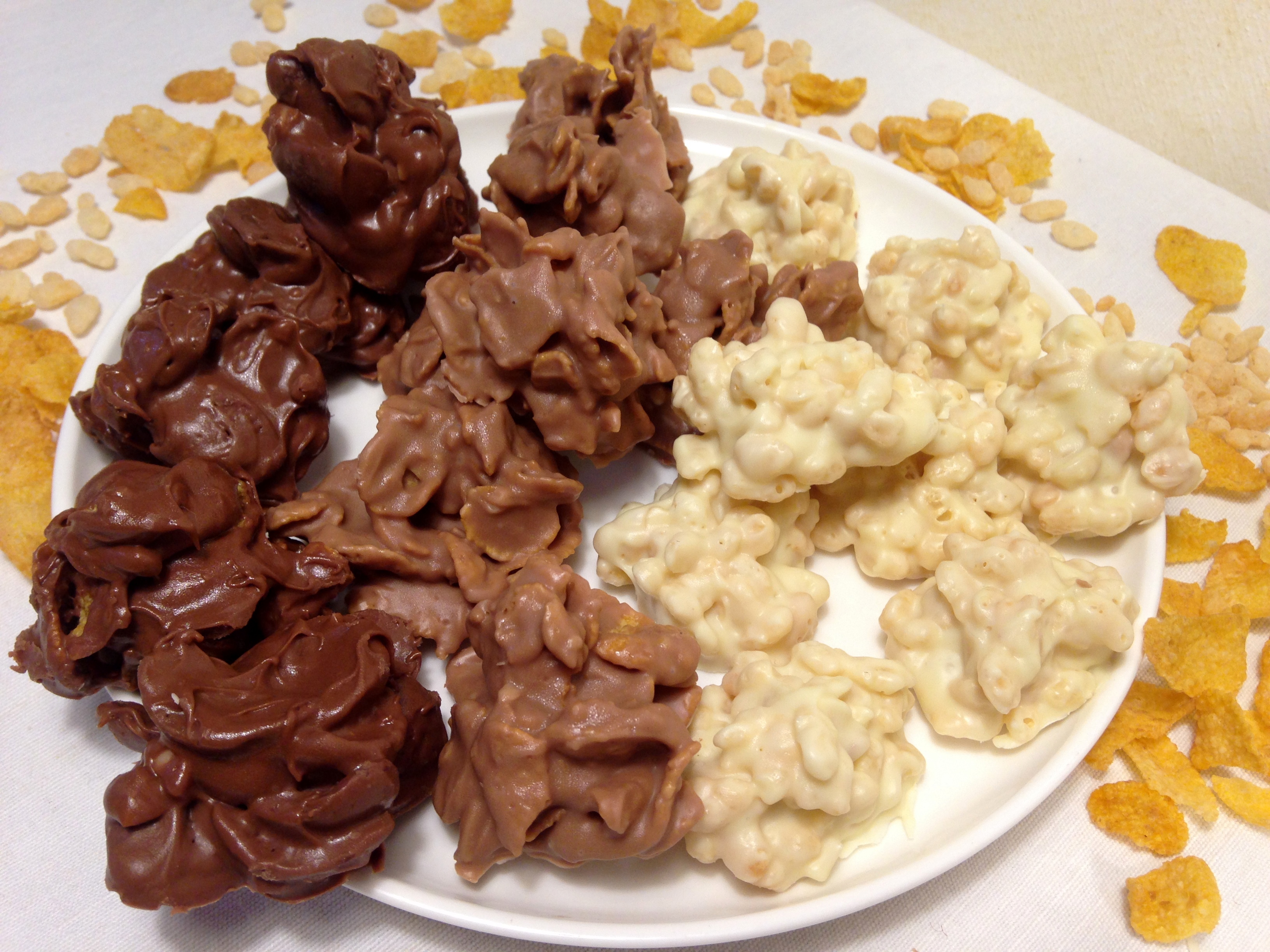 Rose del deserto (dolcetti ai cereali e cioccolato)