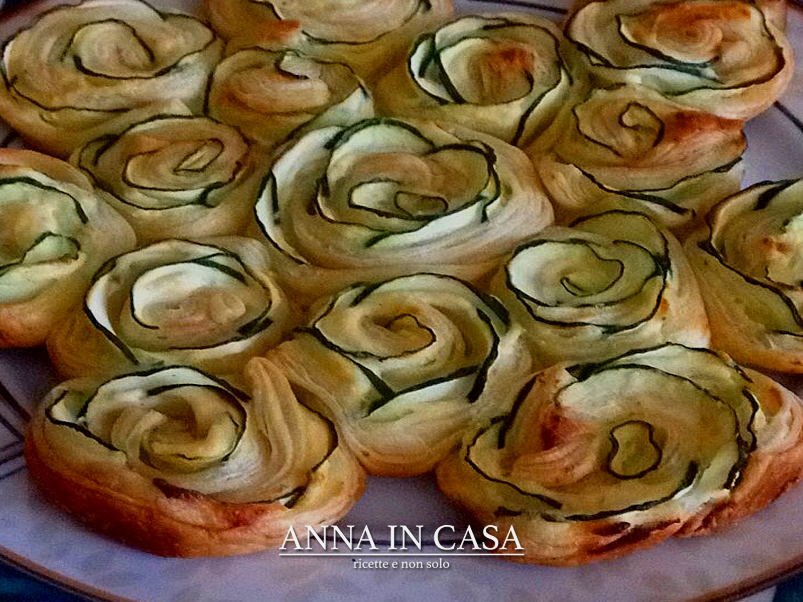 Roselline di zucchine in sfoglia