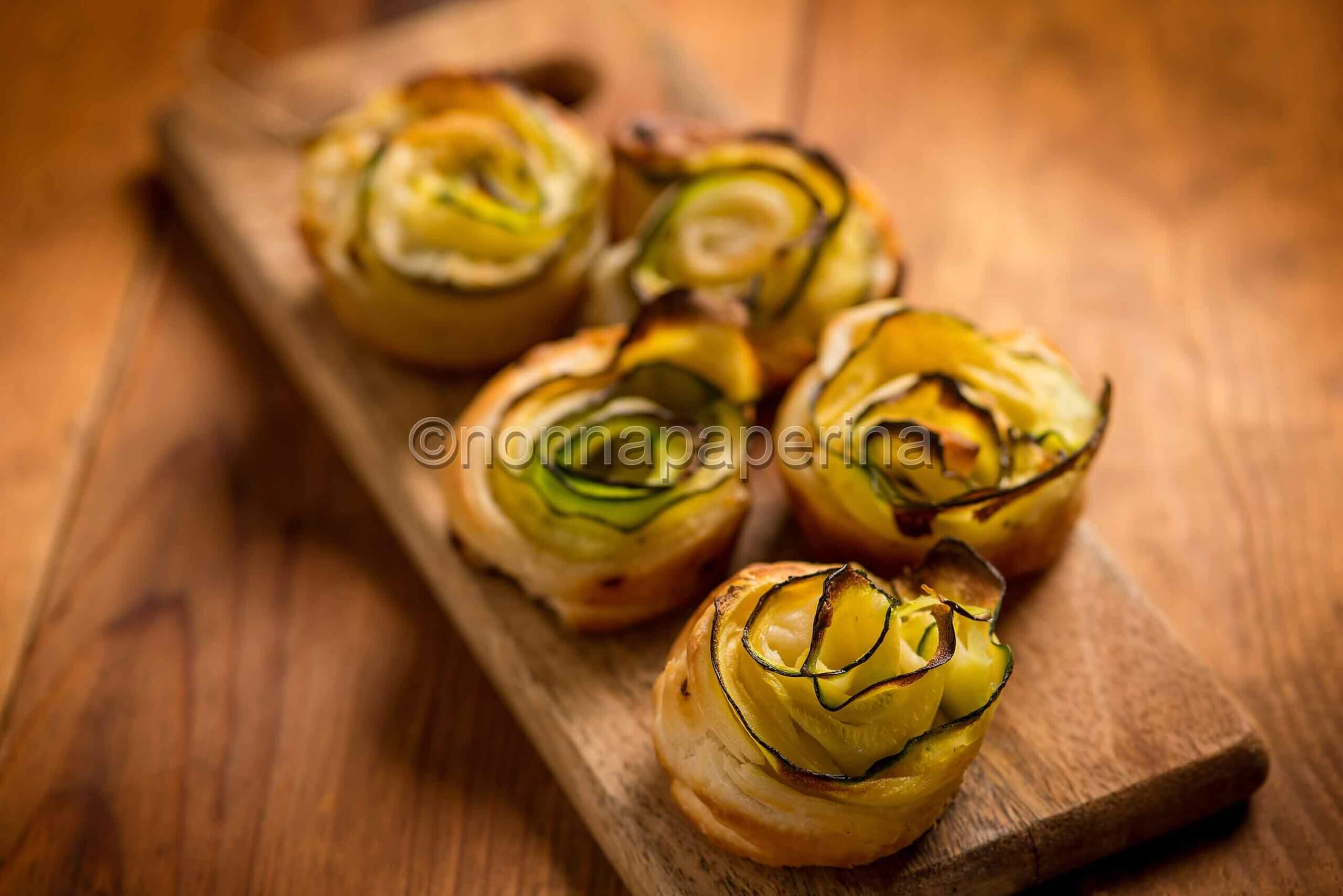 Roselline di zucchine, un antipasto elegante