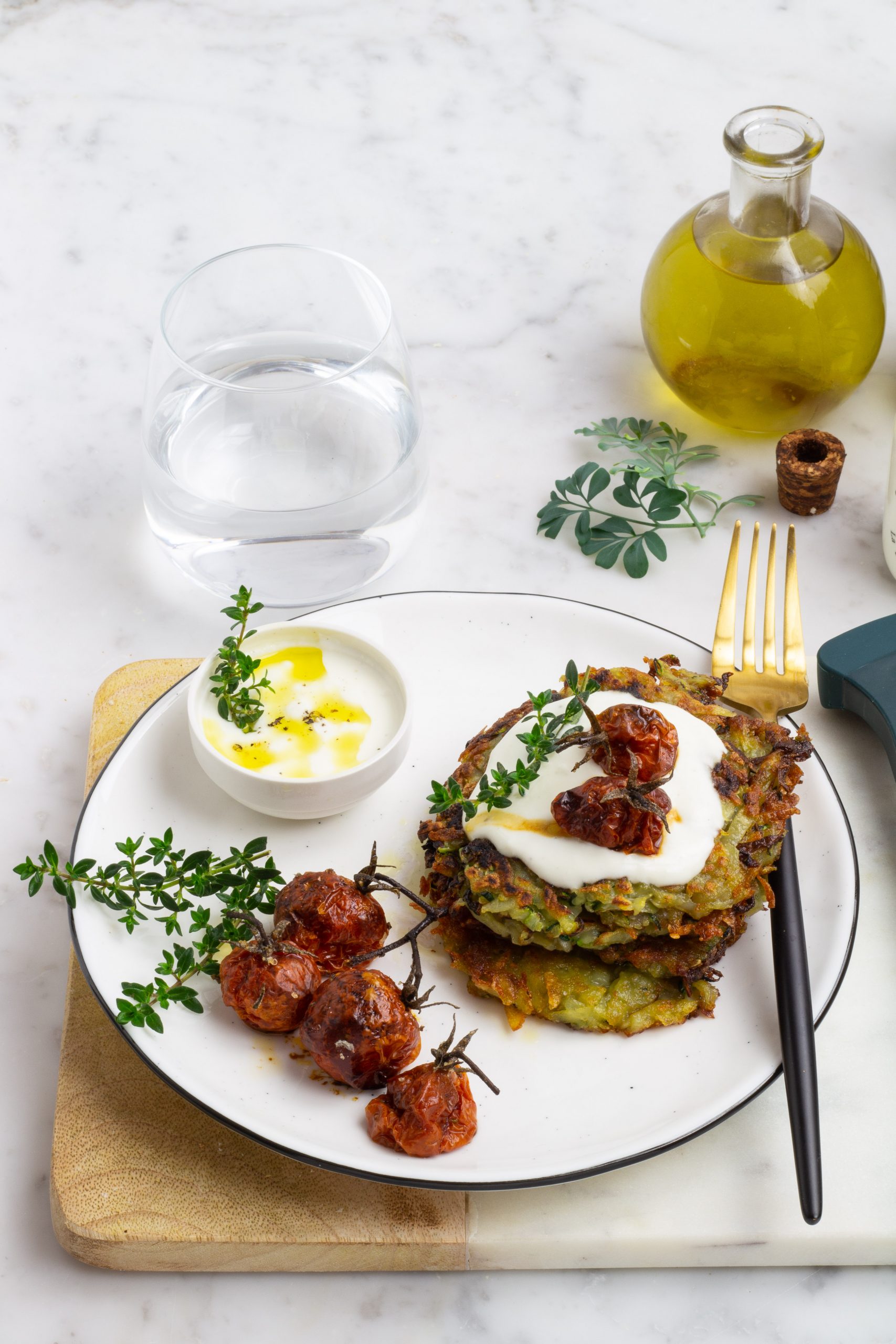 Rosti di patate e zucchine