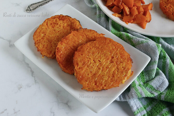 Rosti di zucca versione light