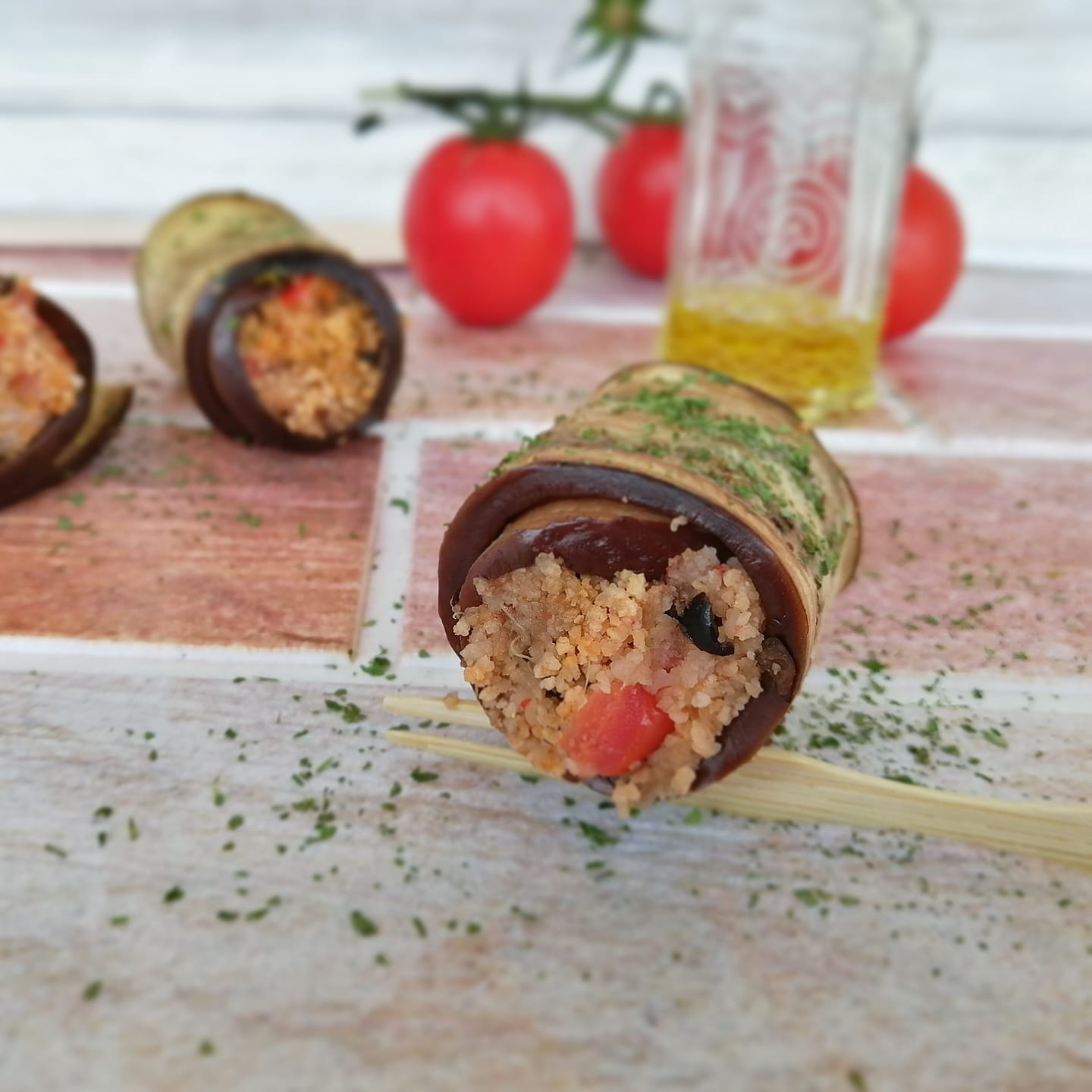 Rotolini di melanzane al pangrattato