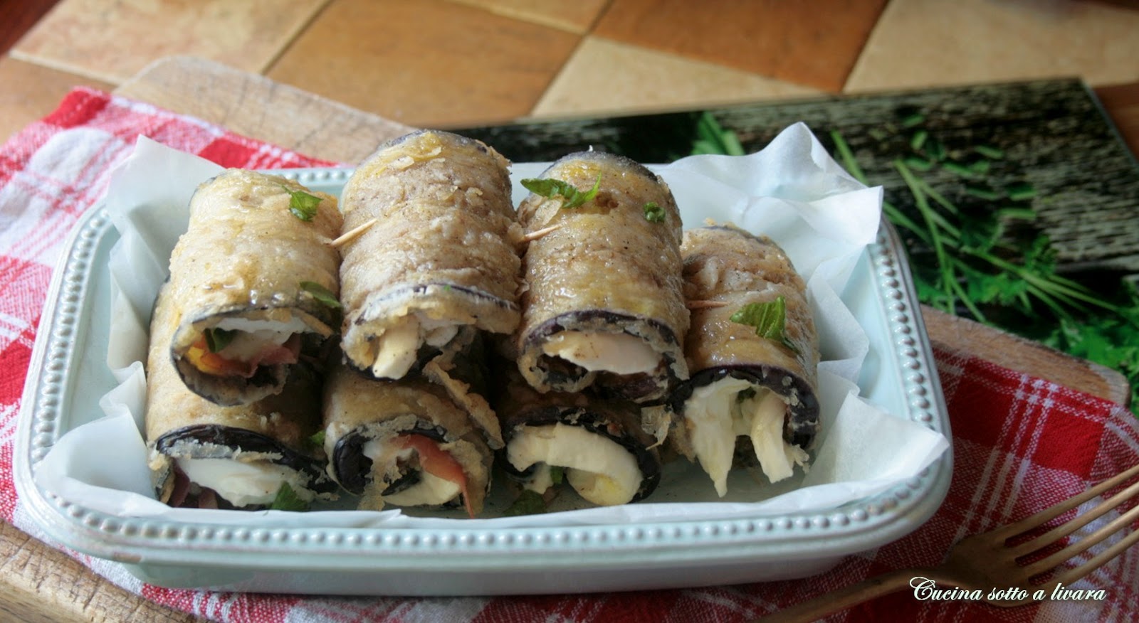 Rotolini di melanzane in forno