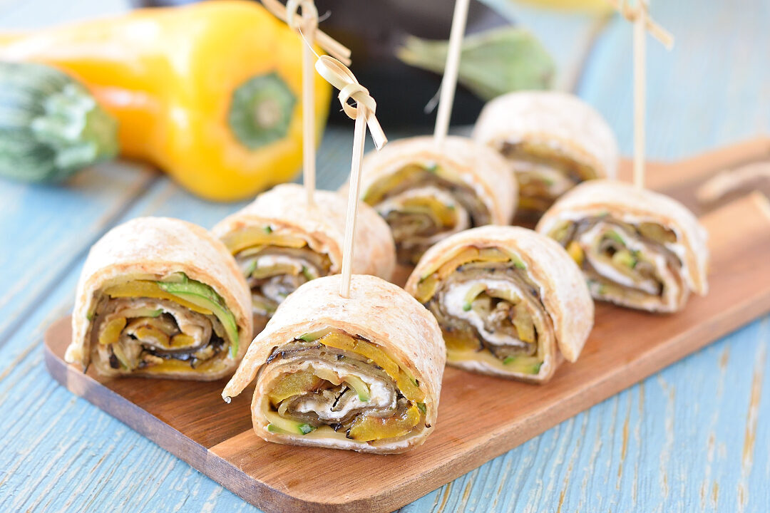Rotolini di Piadina con Verdure Grigliate