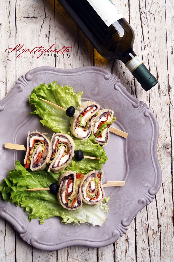 Rotolini di piadina finger food!