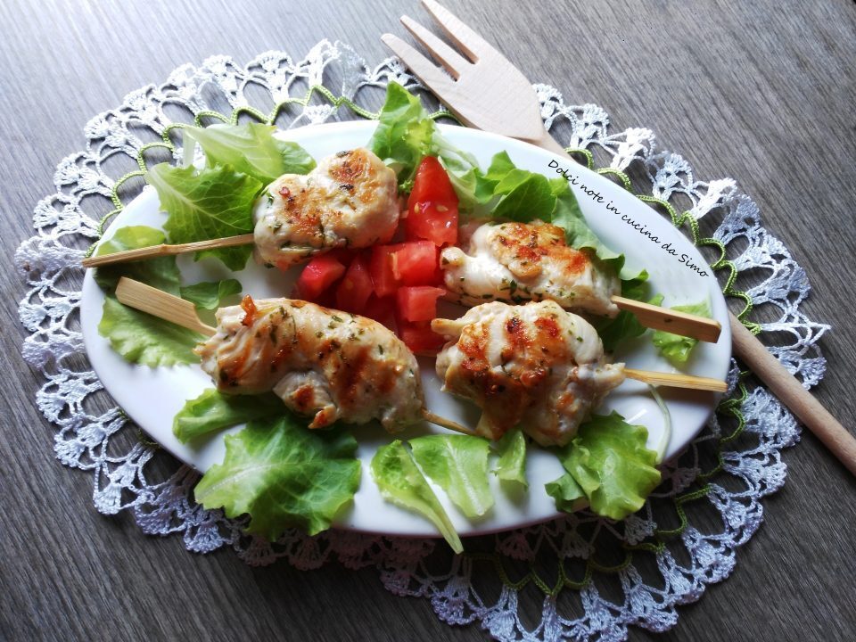 Rotolini di pollo marinati