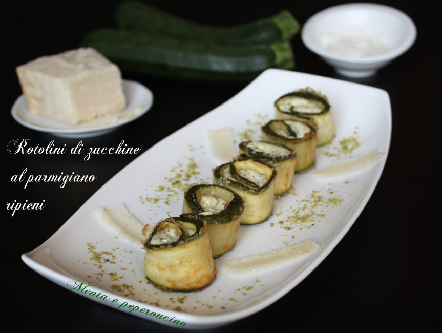Rotolini di zucchine al parmigiano ripieni