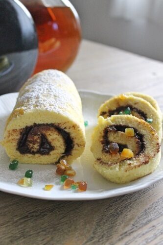 Rotolo cioccolato e canditi
