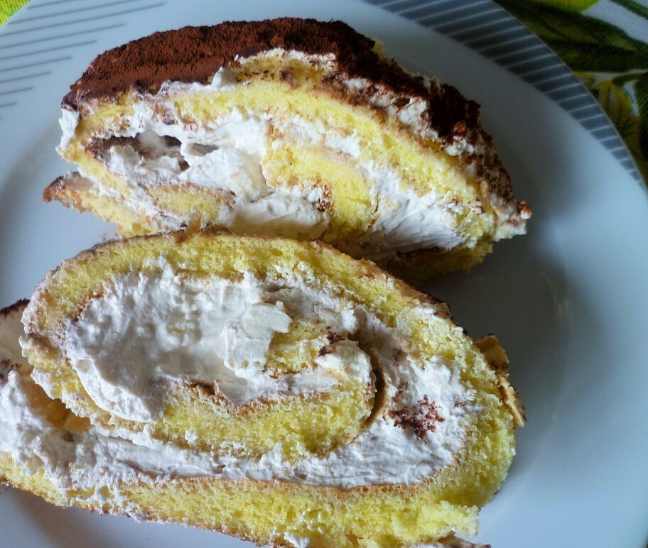 Rotolo con panna e mascarpone