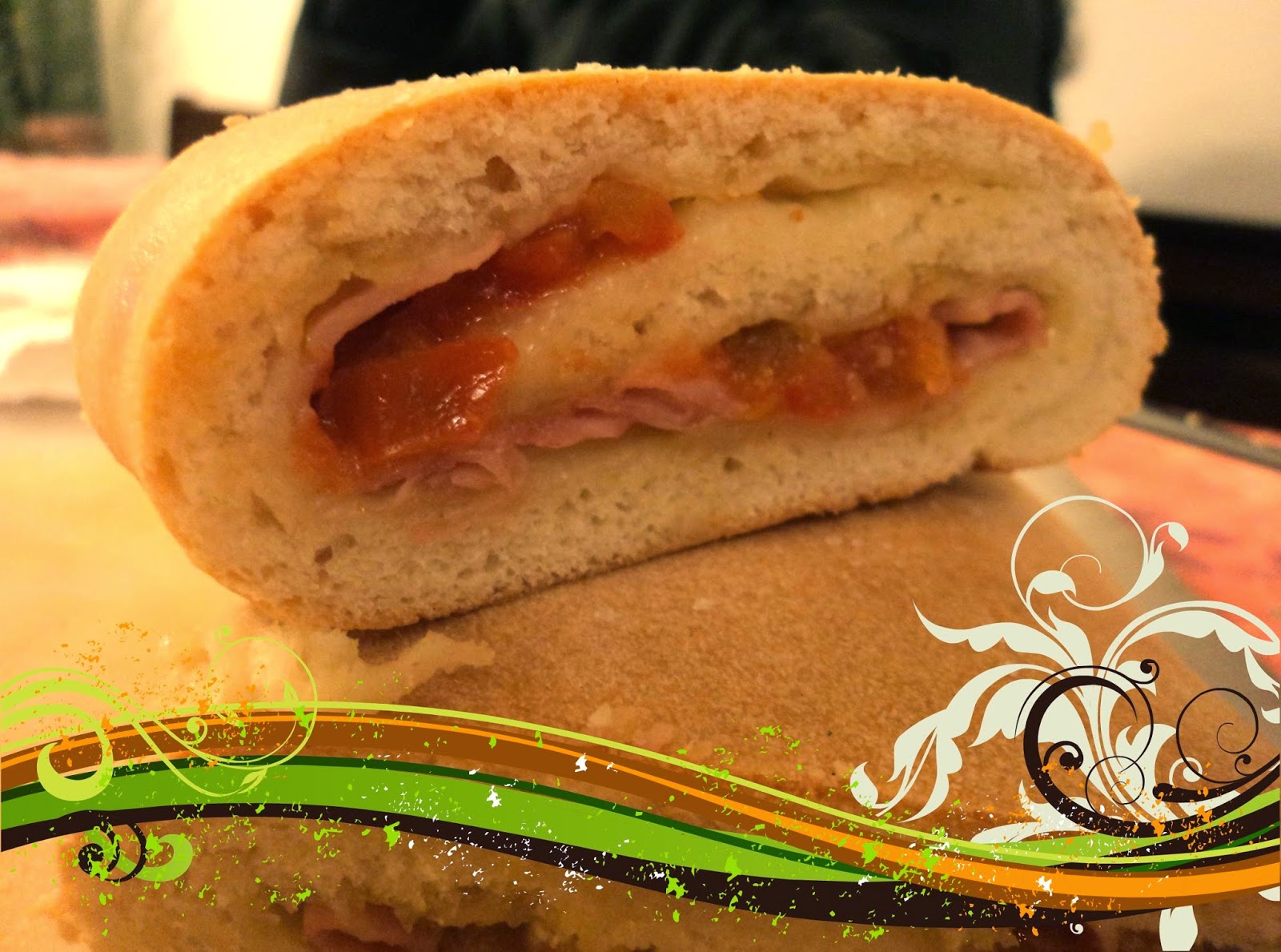 Rotolo con prosciutto e pomodorini