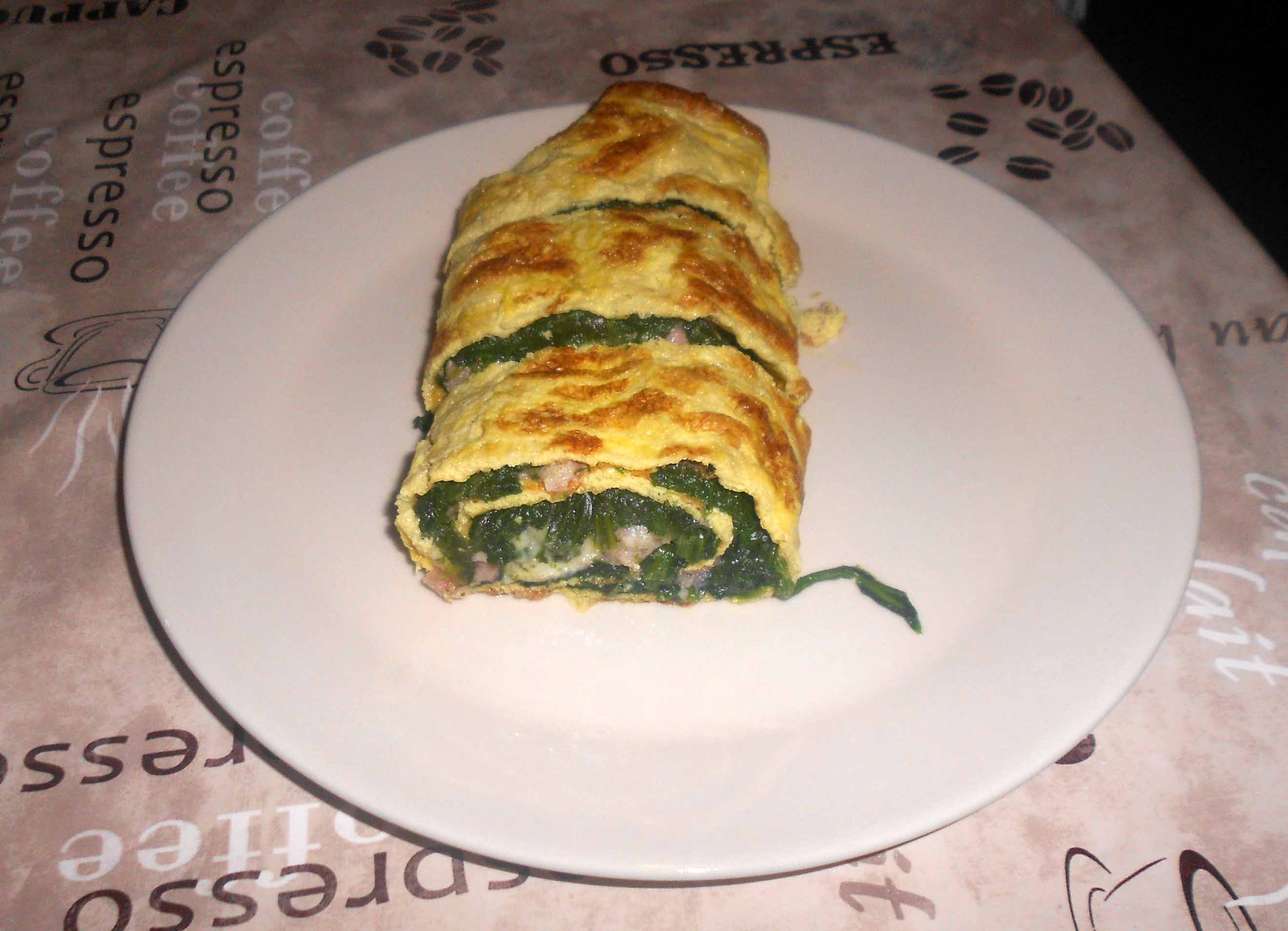 Rotolo di frittata al forno