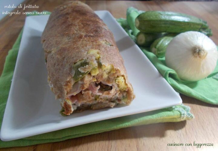 Rotolo di frittata integrale senza uova