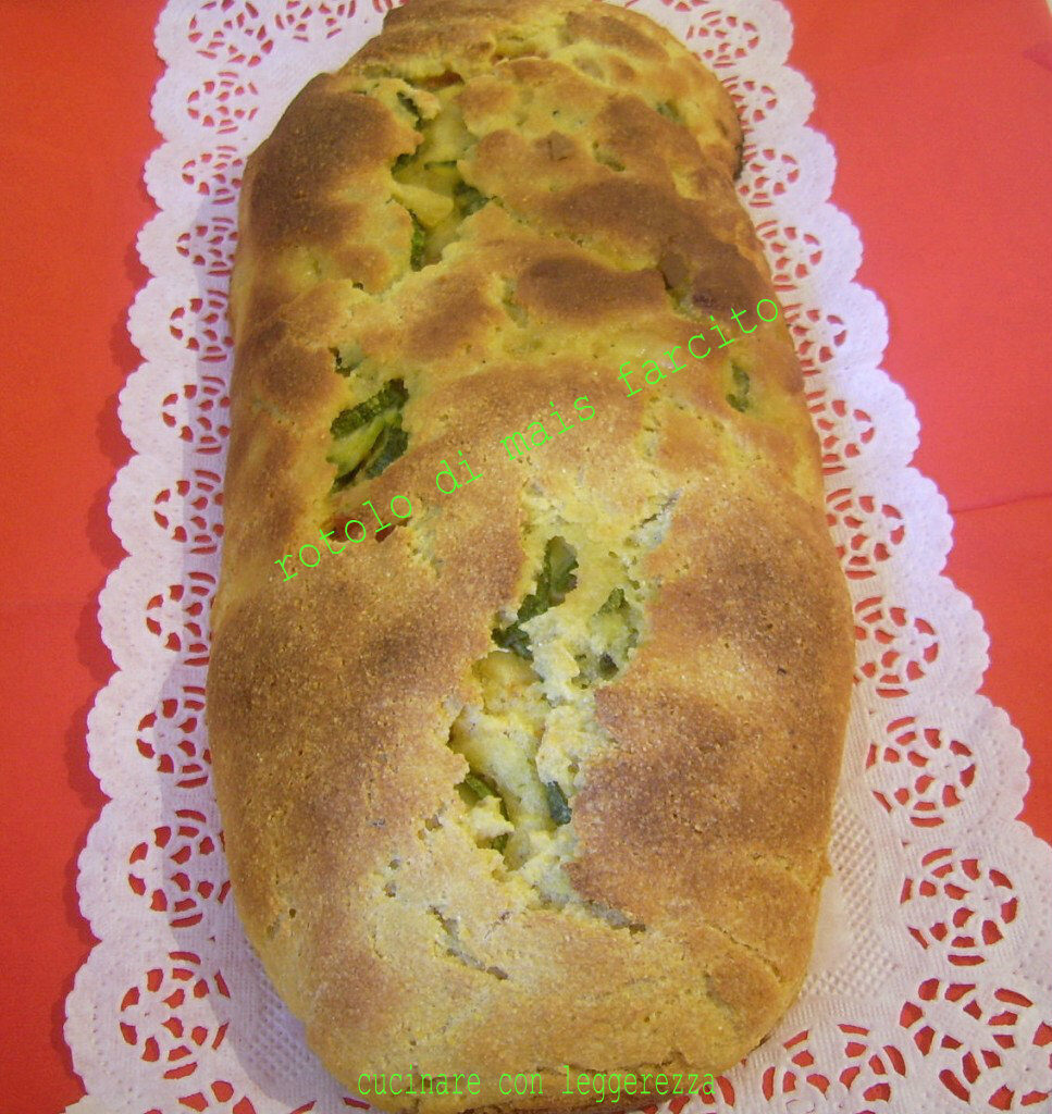 Rotolo di mais farcito – lievito madre