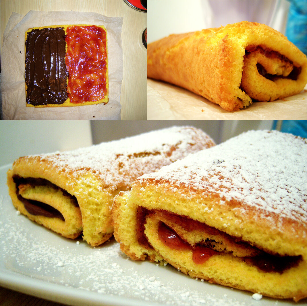 Rotolo di pan di spagna bigusto