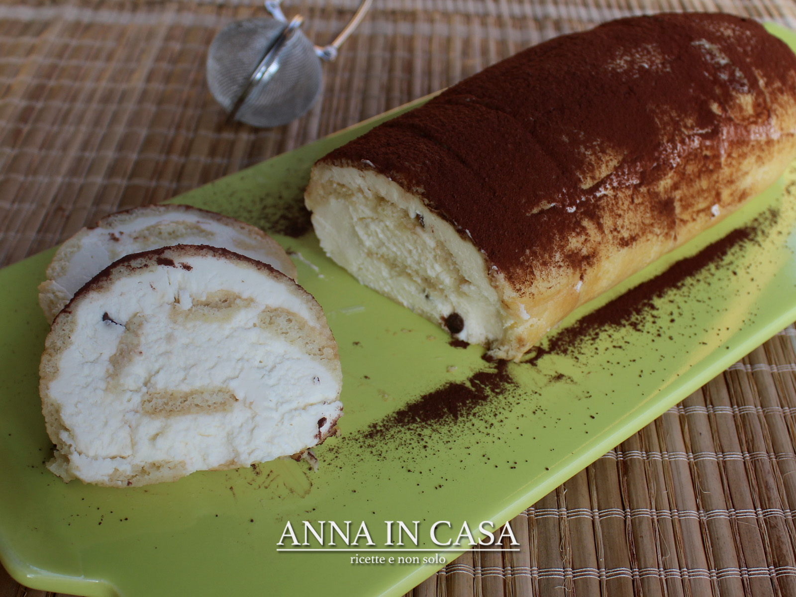 Rotolo di pavesini e mascarpone